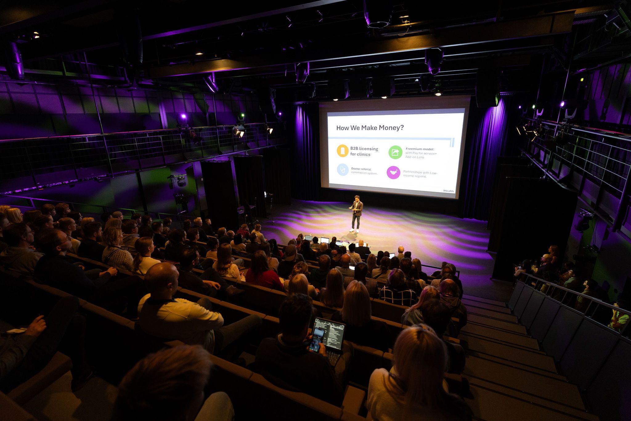 On stage at Slush Oulu